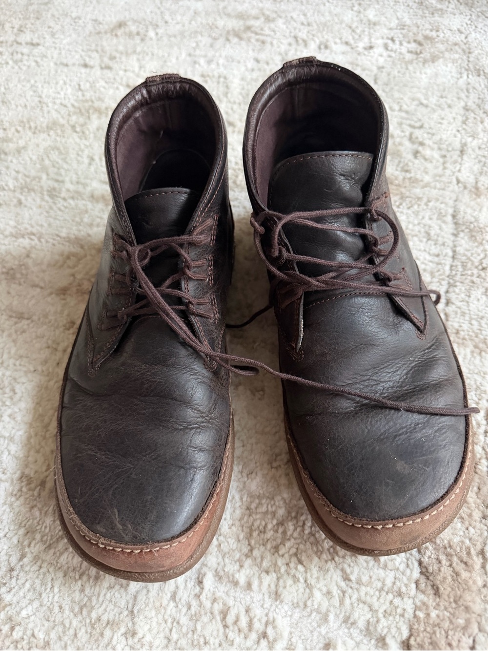 Men's Brown Leather Lace-Up Chaco Boots